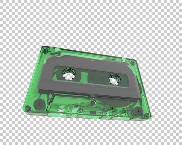 Ilustración de renderización 3D del fondo aislado en casete