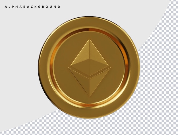 Ilustración de renderización en 3D del icono de Ethirium