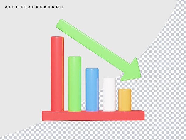 Ilustración de renderización 3D del icono de negocio