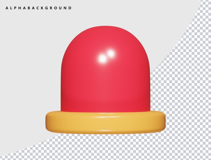 PSD ilustración de renderización en 3d del icono de sairen