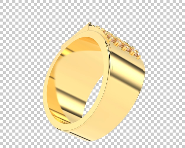 Ilustración de renderización 3D de joyas aisladas en el fondo