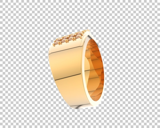 Ilustración de renderización 3D de joyas aisladas en el fondo