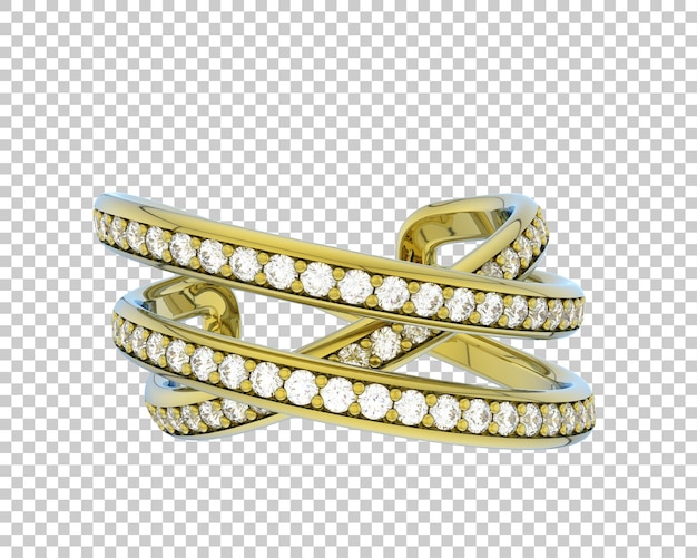 Ilustración de renderización 3D de joyas aisladas en el fondo