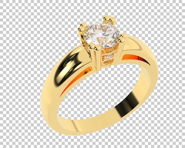 Ilustración de renderización 3D de joyas aisladas en el fondo