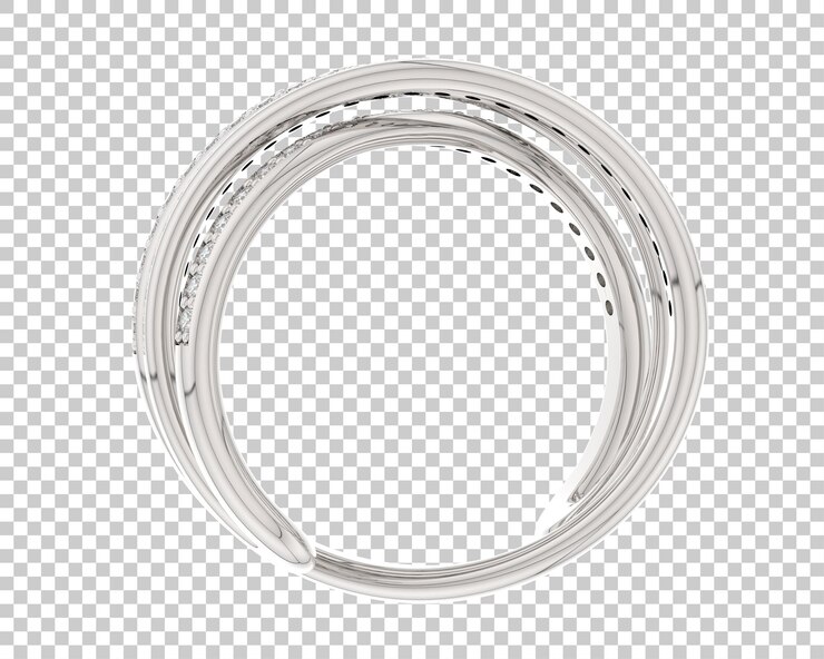 PSD ilustración de renderización 3d de joyas aisladas en el fondo