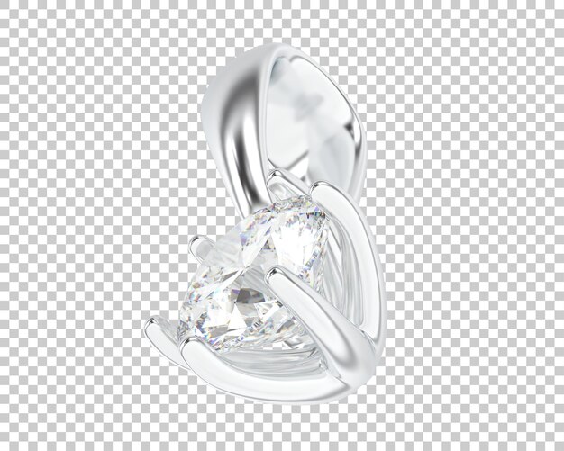 Ilustración de renderización 3D de joyas aisladas en el fondo
