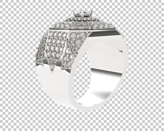 Ilustración de renderización 3D de joyas aisladas en el fondo