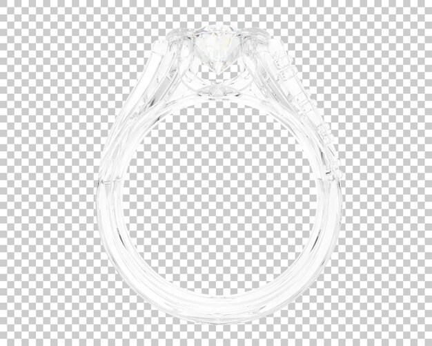 Ilustración de renderización 3D de joyas aisladas en el fondo