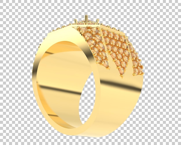 Ilustración de renderización 3D de joyas aisladas en el fondo