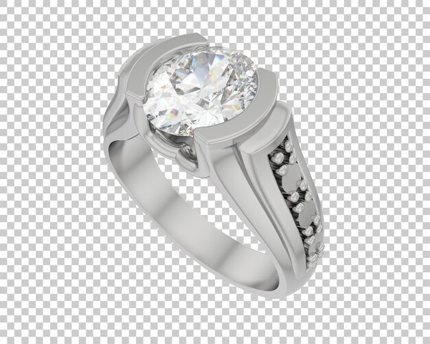 Ilustración de renderización 3D de joyas aisladas en el fondo