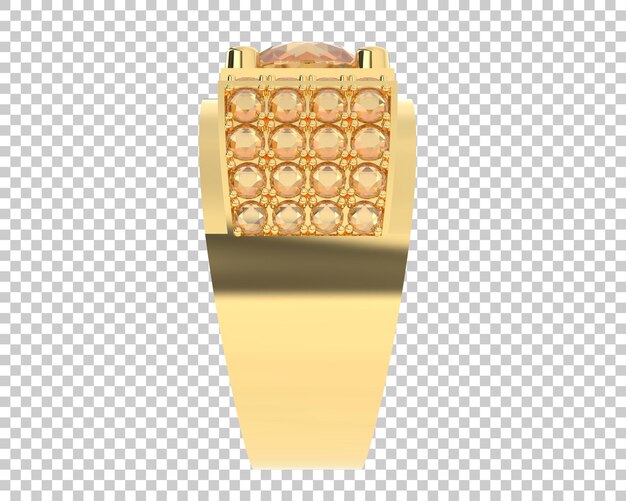 Ilustración de renderización 3D de joyas aisladas en el fondo
