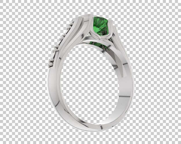 Ilustración de renderización 3D de joyas aisladas en el fondo
