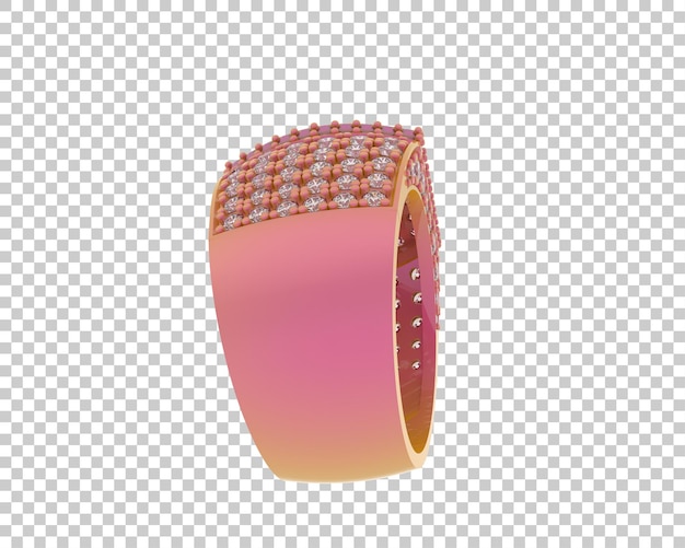 Ilustración de renderización 3D de joyas aisladas en el fondo