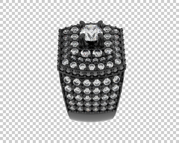 Ilustración de renderización 3D de joyas aisladas en el fondo