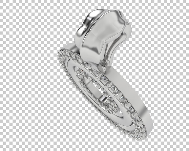 Ilustración de renderización 3D de joyas aisladas en el fondo