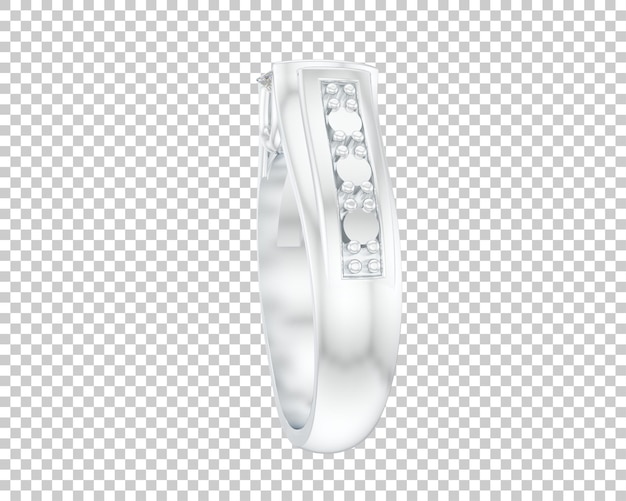 Ilustración de renderización 3D de joyas aisladas en el fondo
