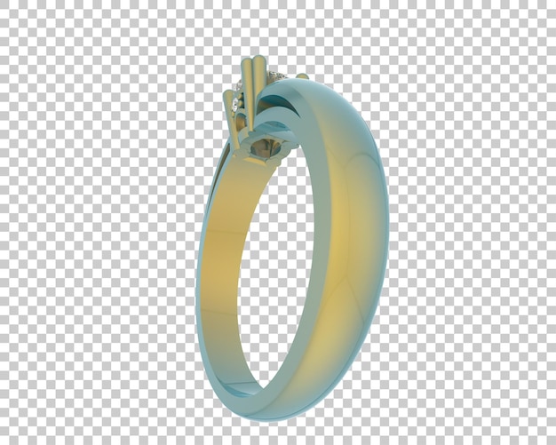 Ilustración de renderización 3D de joyas aisladas en el fondo