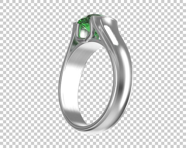 Ilustración de renderización 3D de joyas aisladas en el fondo