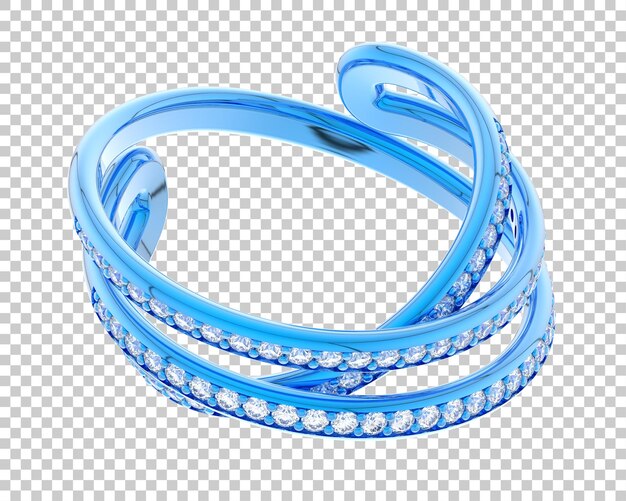 Ilustración de renderización 3D de joyas aisladas en el fondo