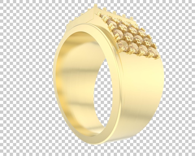 Ilustración de renderización 3D de joyas aisladas en el fondo