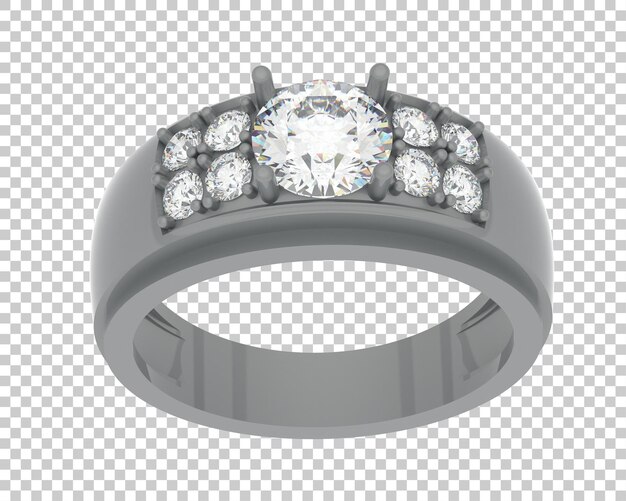 Ilustración de renderización 3D de joyas aisladas en el fondo