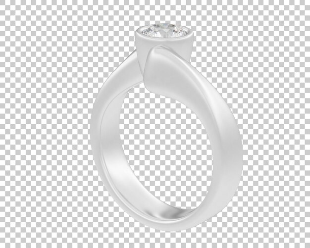 Ilustración de renderización 3D de joyas aisladas en el fondo