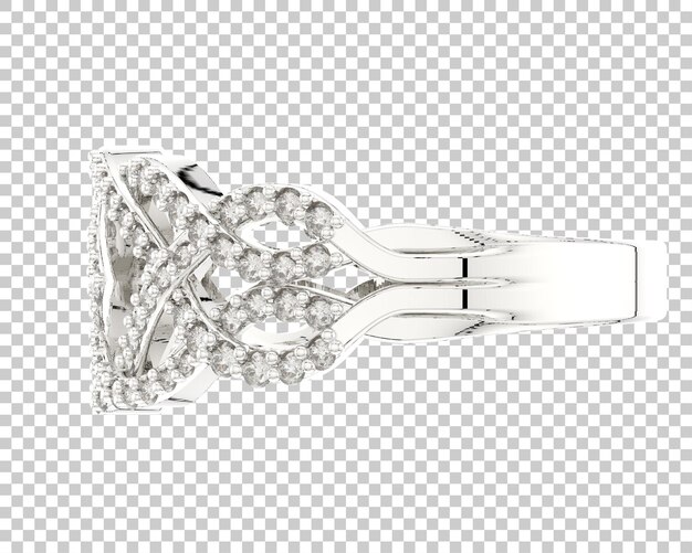 Ilustración de renderización 3D de joyas aisladas en el fondo