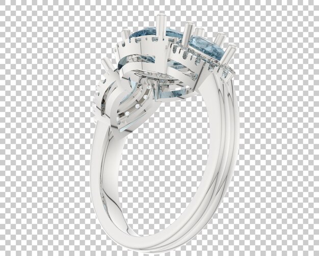 Ilustración de renderización 3D de joyas aisladas en el fondo