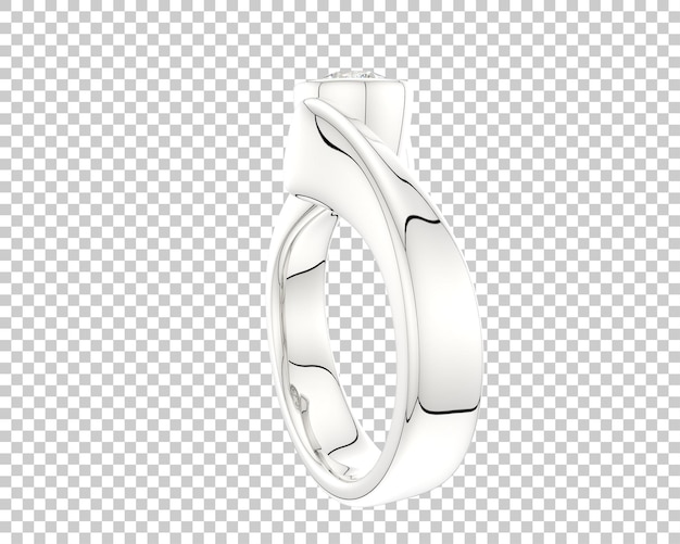 Ilustración de renderización 3D de joyas aisladas en el fondo
