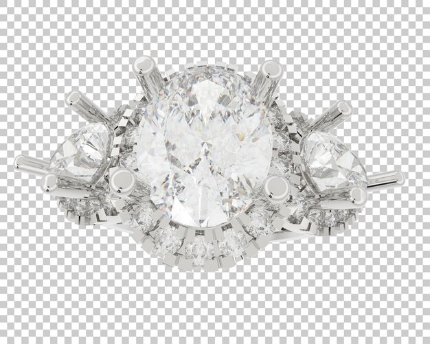Ilustración de renderización 3D de joyas aisladas en el fondo