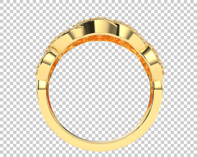 Ilustración de renderización 3D de joyas aisladas en el fondo