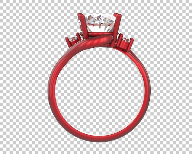 Ilustración de renderización 3D de joyas aisladas en el fondo