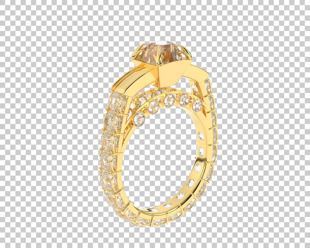 Ilustración de renderización 3D de joyas aisladas en el fondo