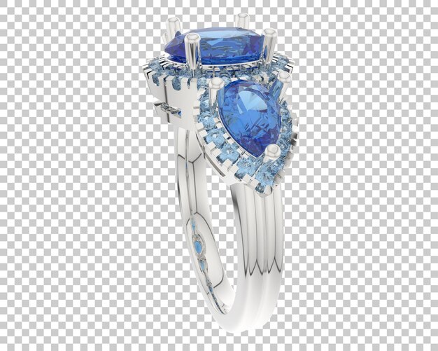 Ilustración de renderización 3D de joyas aisladas en el fondo