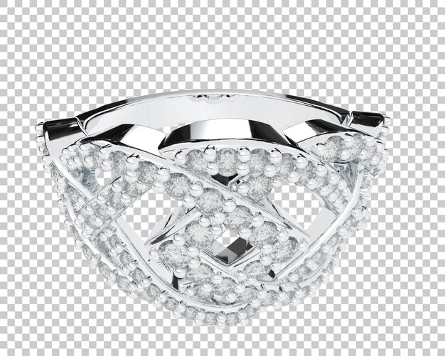 Ilustración de renderización 3D de joyas aisladas en el fondo