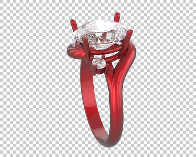Ilustración de renderización 3D de joyas aisladas en el fondo
