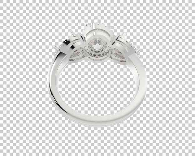 Ilustración de renderización 3D de joyas aisladas en el fondo