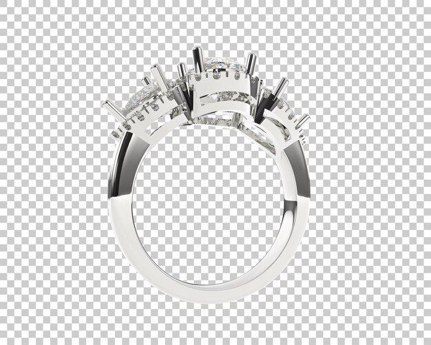 Ilustración de renderización 3D de joyas aisladas en el fondo