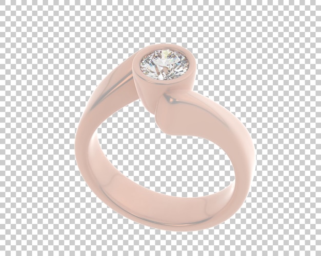 Ilustración de renderización 3D de joyas aisladas en el fondo