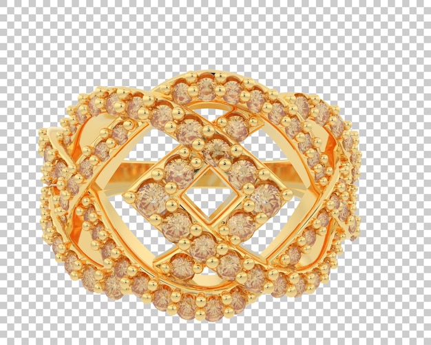 Ilustración de renderización 3D de joyas aisladas en el fondo