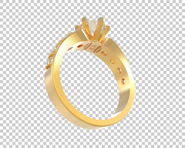 Ilustración de renderización 3D de joyas aisladas en el fondo