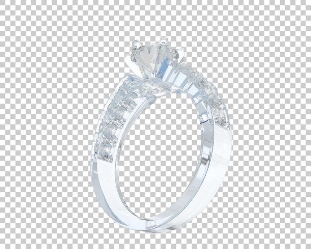 Ilustración de renderización 3D de joyas aisladas en el fondo