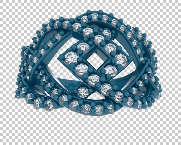 Ilustración de renderización 3D de joyas aisladas en el fondo
