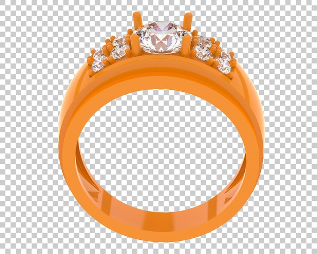 Ilustración de renderización 3D de joyas aisladas en el fondo