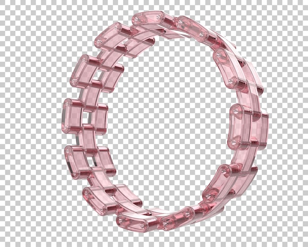 Ilustración de renderización 3D de joyas aisladas en el fondo