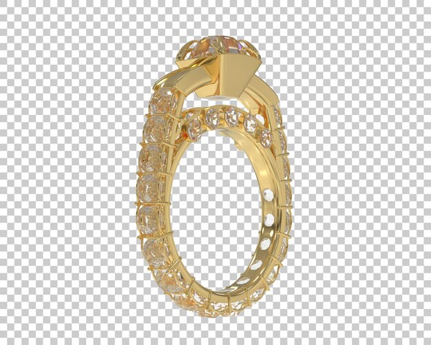 Ilustración de renderización 3D de joyas aisladas en el fondo