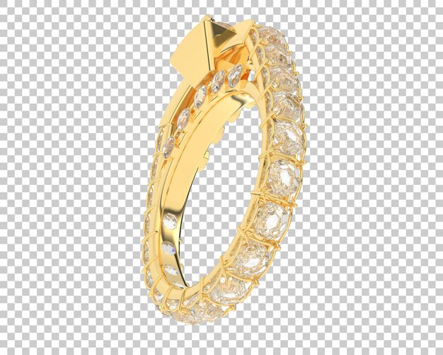 Ilustración de renderización 3D de joyas aisladas en el fondo