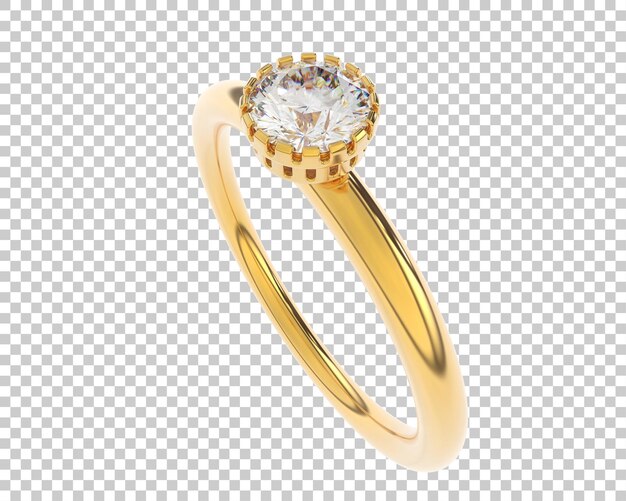 Ilustración de renderización 3D de joyas aisladas en el fondo