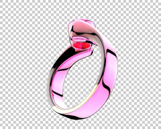 Ilustración de renderización 3D de joyas aisladas en el fondo