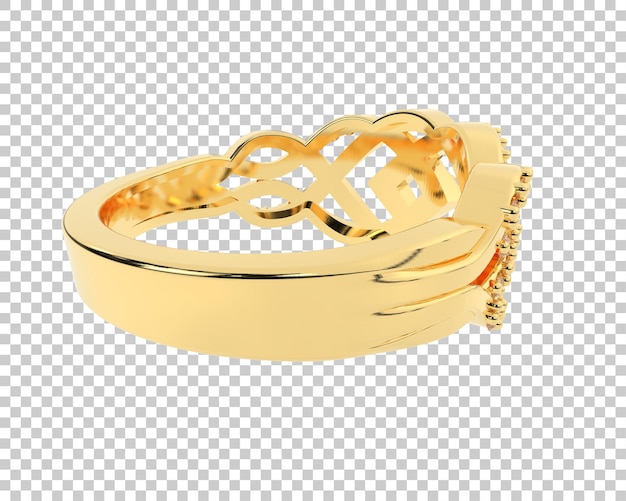Ilustración de renderización 3D de joyas aisladas en el fondo